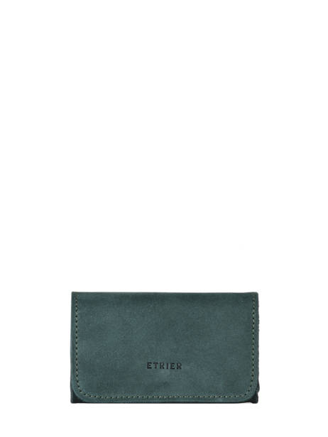 Porte-monnaie Etincelle Nubuck Cuir Etrier Vert etincelle nubuck EETN650