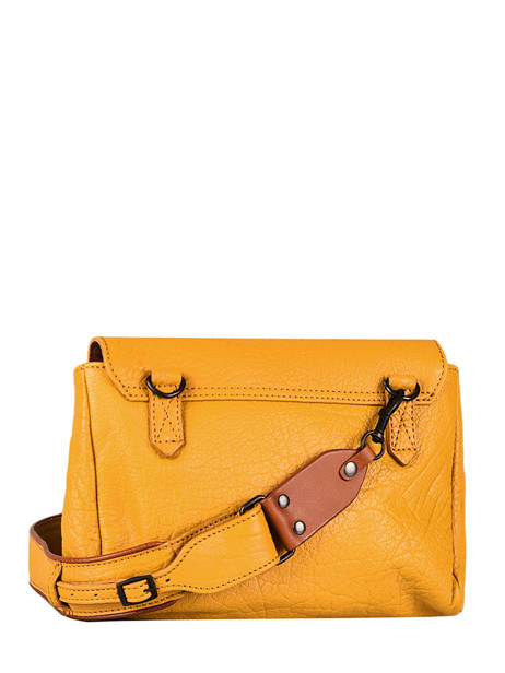 Small Leather Suzon Crossbody Bag Paul marius Yellow vintage M other view 4