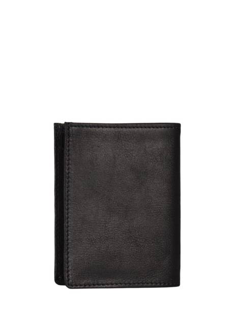 Wallet Card Holder Leather Leather Etrier Black oil EOIL748 other view 3