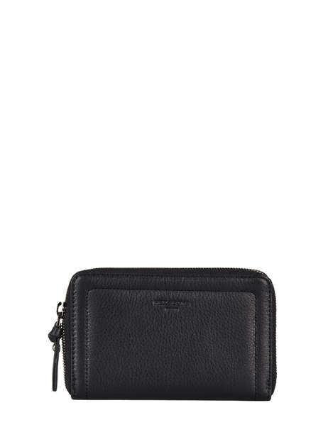 Wallet Leather Hexagona Black sauvage 418186