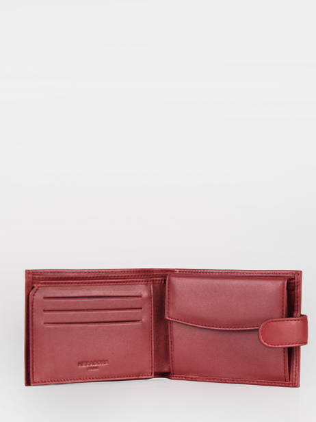 Wallet Leather Hexagona Red soft 221050 other view 1