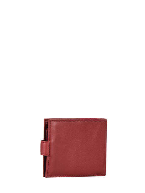 Wallet Leather Hexagona Red soft 221050 other view 2