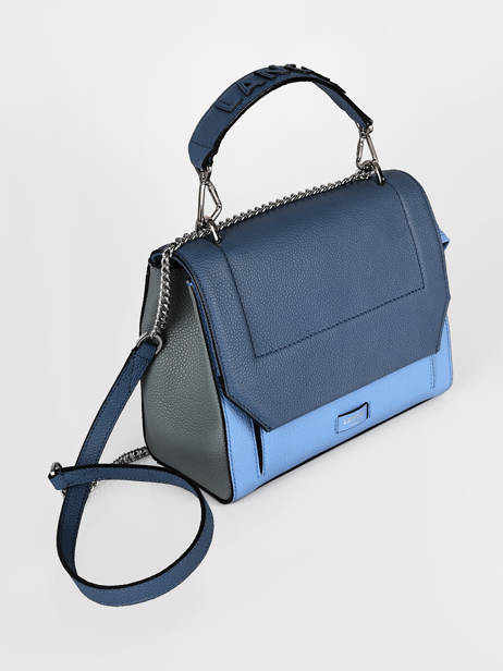 Top Handle M Ninon Leather Lancel Blue ninon A09222 other view 2