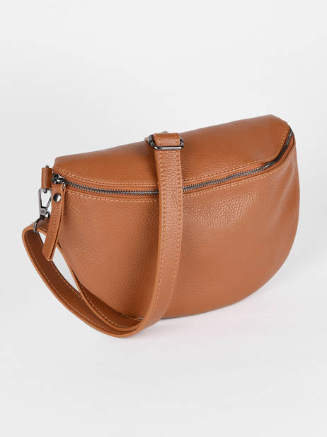 Sac Banane Caviar Cuir Milano Marron caviar CA21123 vue secondaire 2