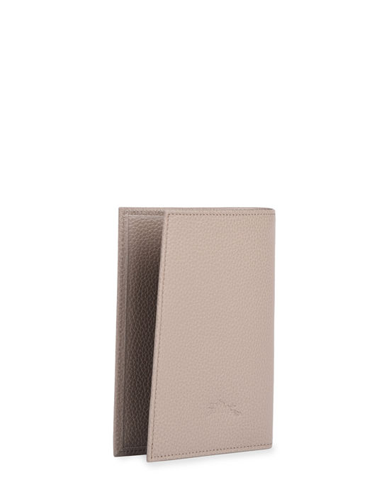 Longchamp Le foulonné Passport cover Gray