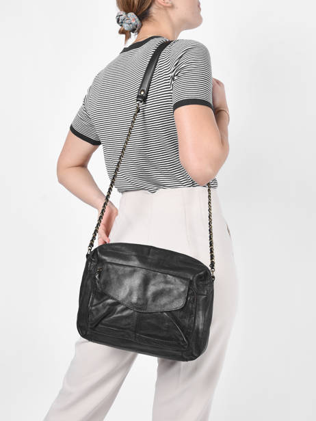 Leather Naina Crossbody Bag Pieces Black naina 17122474 other view 1