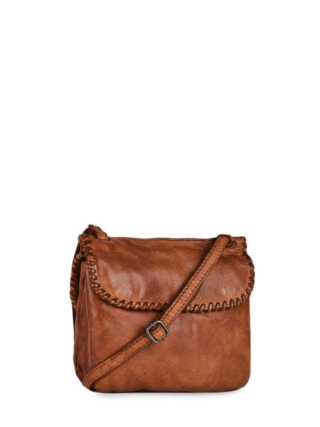 Sac Bandoulière Utility Cuir Basilic pepper Marron utility BUTI05 vue secondaire 4