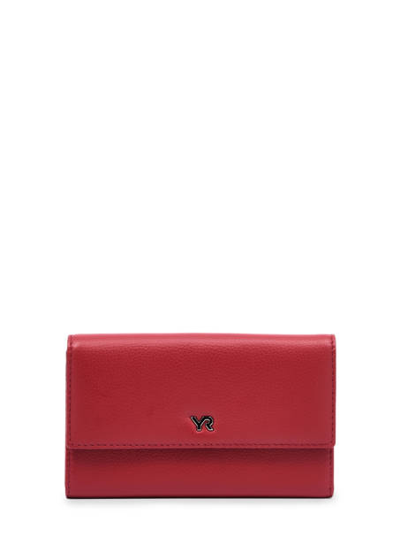 Portefeuille Foulonné Cuir Yves renard Rouge foulonne 29439