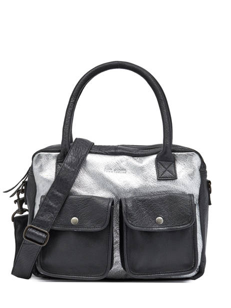 Sac Ledandy Argento Cuir Paul marius Noir argento DANDYARG