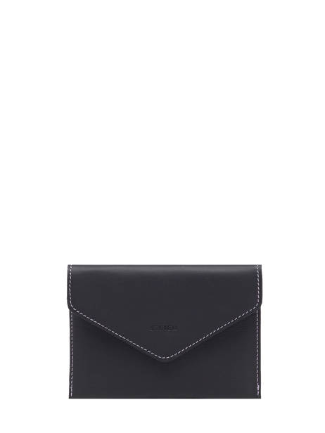Wallet Leather Etrier Violet paris EPAR054
