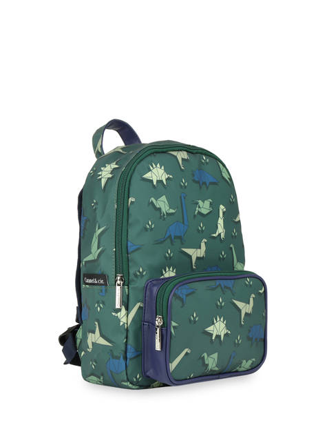 Mini Backpack Caramel et cie Green fier GA other view 2