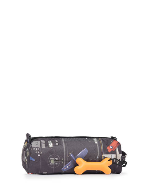 Pencil Case Oregon 1 Compartment Stones and bones Gray boys B other view 2