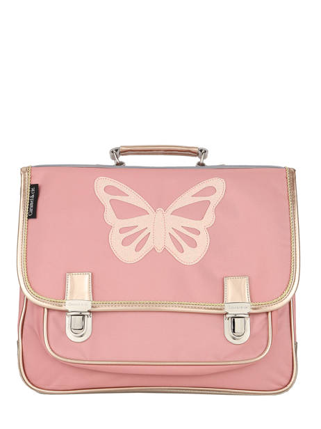 2-compartment Satchel Caramel et cie Pink boheme FI