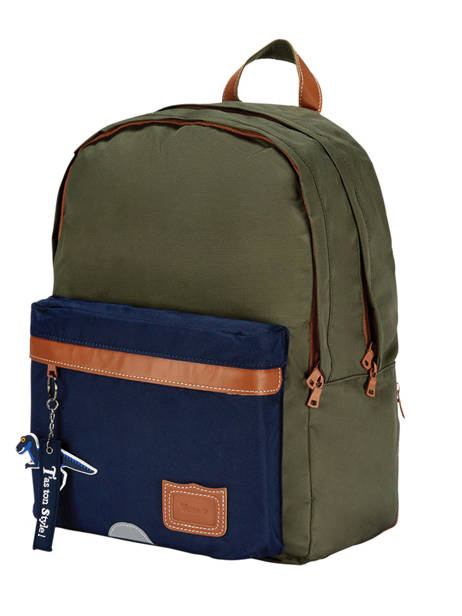 2-compartment  Backpack Tann's Green les fantaisies g 63127 other view 1