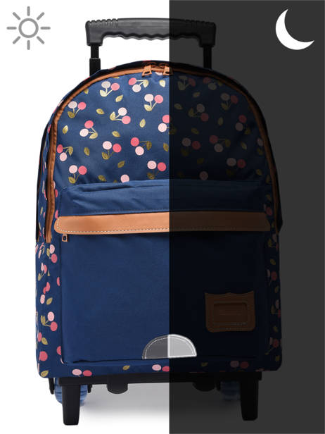 2-compartment Wheeled Schoolbag Tann's Blue les fantaisies f 73242 other view 6