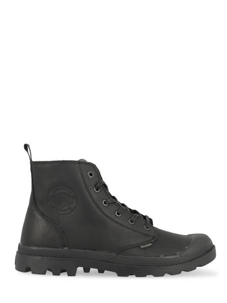 Pampa Zip Boots In Leather Palladium Black unisex 76888008