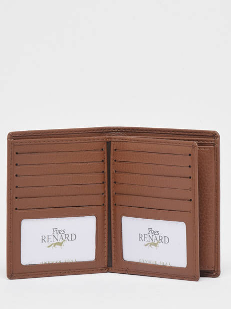 Wallet Leather Yves renard Brown foulonne 23413 other view 1