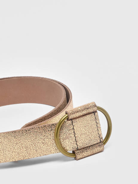 Leather Women's Belt Pieces Gold pilja 17076887 other view 1