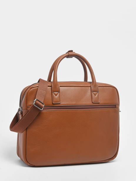 2-compartment Business Bag Foulonné Etrier Brown foulonne EFOU8152 other view 4