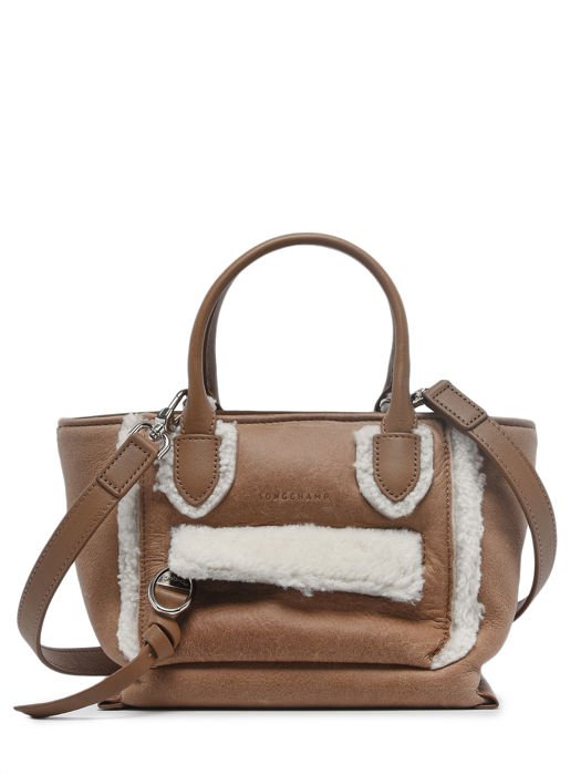 Longchamp Mailbox - shearling Sacs porté main Marron