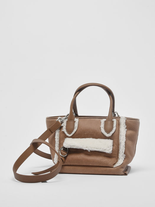 Longchamp Mailbox - shearling Sacs porté main Marron