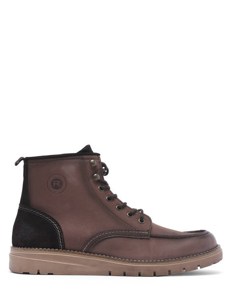 Boots Different In Leather Redskins Brown men DIFFEREN