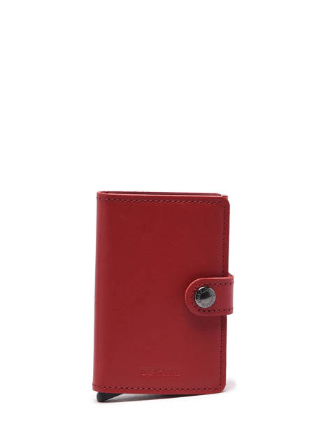 Leather Original Card Holder Secrid Red original MO other view 1