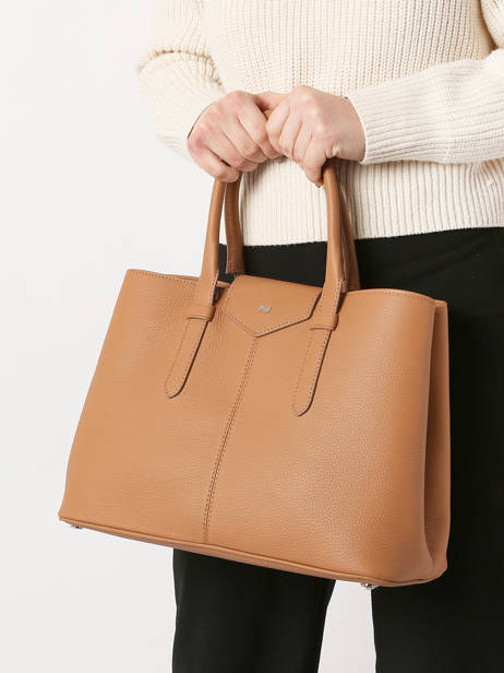 Shopping Bag Les Marquises Leather Nathan baume Brown les marquises N1720104 other view 1