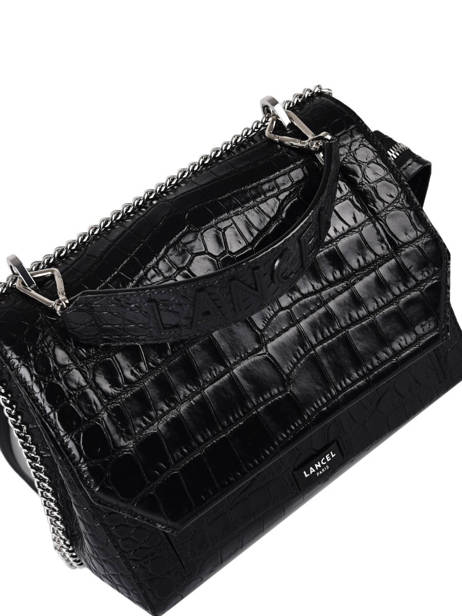 Medium Leather Ninon Croco Handbag Lancel Black ninon A10930 other view 2