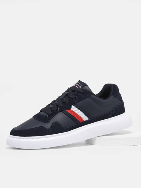 Sneakers In Leather Tommy hilfiger Blue men 4427DW5 other view 1