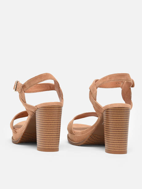Heeled Sandals Jain In Leather Mam'zelle Brown accessoires CSG1H03 other view 4