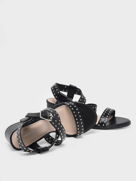 Heeled Sandals Agathe Vanessa wu Black women SD2574NR other view 1