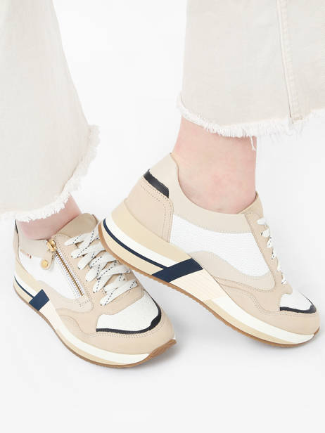 Sneakers Olimpia In Leather Mephisto Beige women P5142044 other view 2