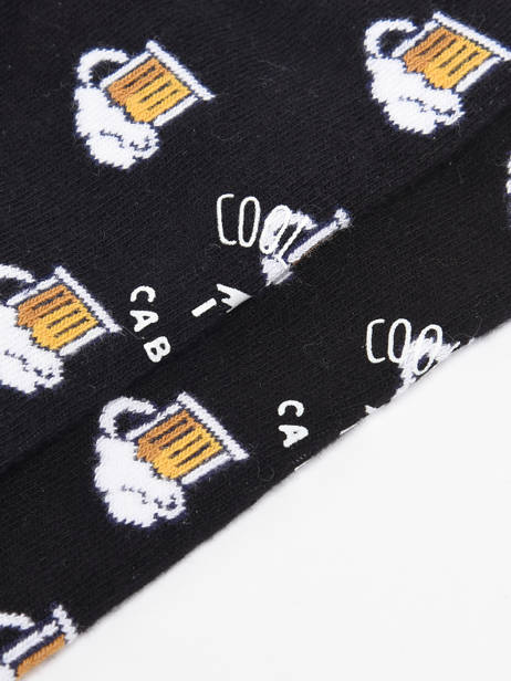 Chaussettes Cabaia Noir socks men JUS vue secondaire 2
