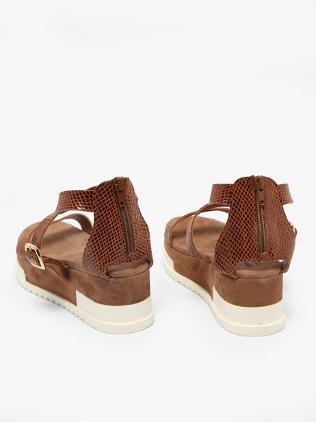 Sandals Nablier In Leather Metamorf'ose Brown women NABLIER other view 3