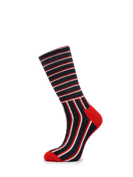 Pair Of Blocked Stripes Men's Socks Happy socks Blue socks BSS01