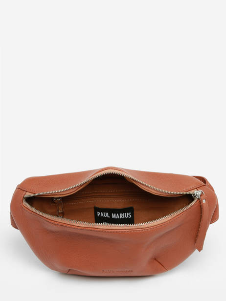 Leather La Banane Belt Bag Paul marius Brown vintage BANANE other view 2