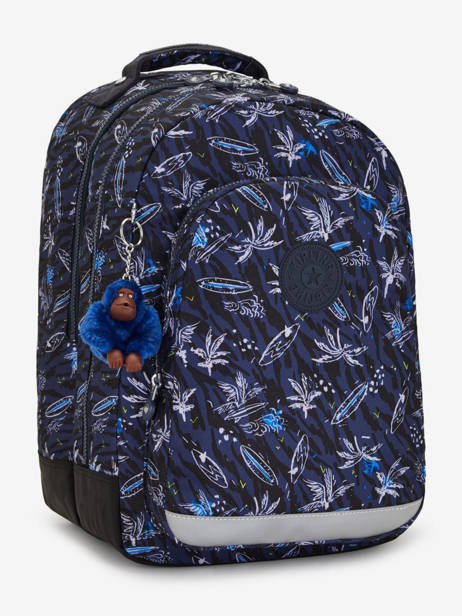 2-compartment Class Room Backpack Kipling Blue back to school KI7090 other view 2