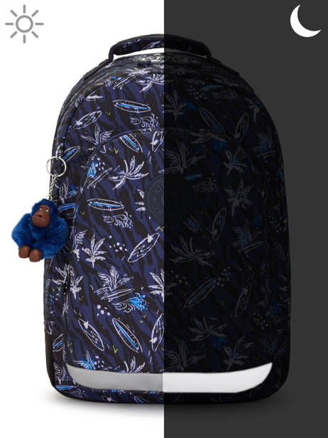2-compartment Class Room Backpack Kipling Blue back to school KI7090 other view 5