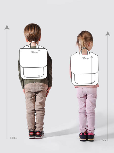 1 Compartment Backpack Pret Blue imagination 3423 other view 1