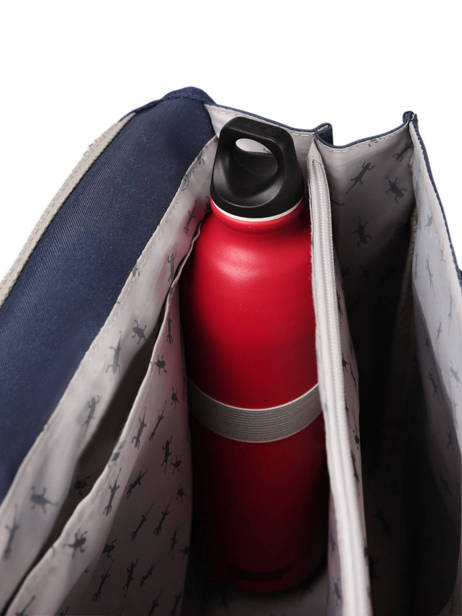 Satchel 2 Compartments Cameleon Gray actual PBBACA35 other view 5