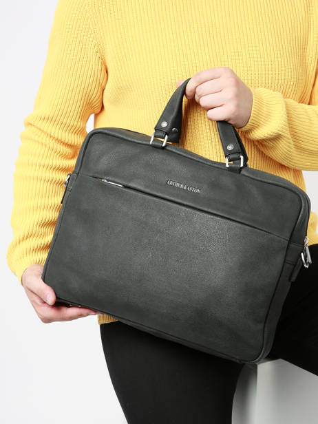 Business Bag Arthur & aston Black cristiano 1078 other view 1